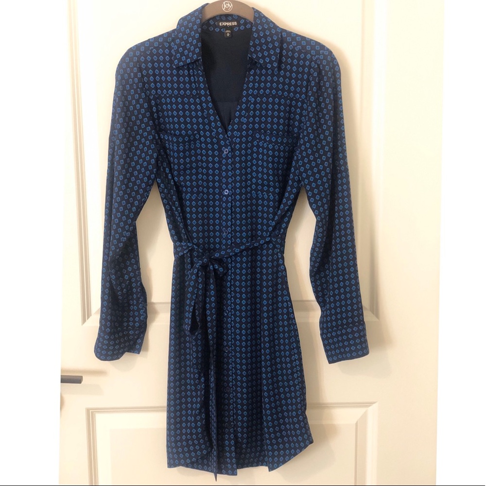 Express button down dress
